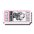 Single Raffle Ticket Roll of 2000 - Stock Design